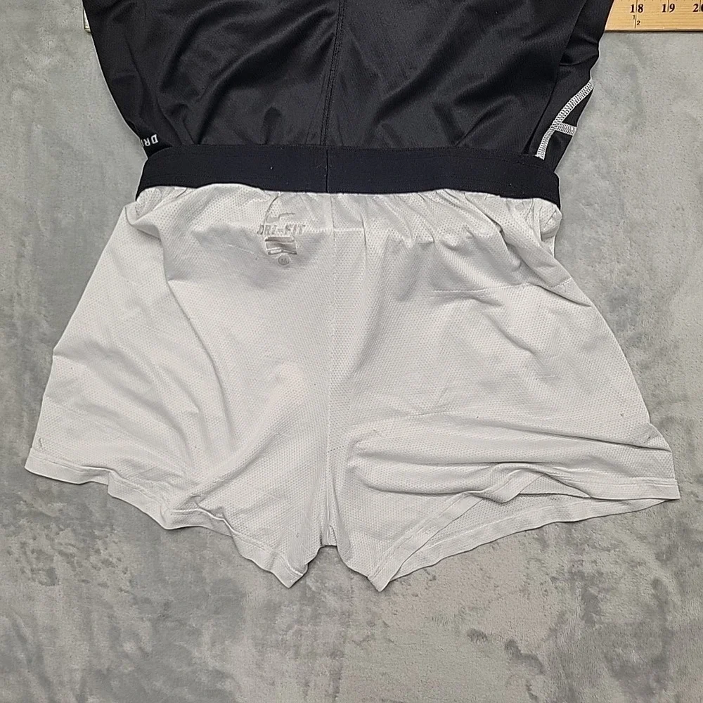 Nike Soccer Shorts Men Medium  Black Dri-Fit Athletic Gym Training Running Retro